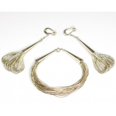 set modernist amerindian. manufactura in argint. Statele Unite